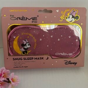 Disney Minnie Mouse x The Creme Shop beauty rest sleep mask bath makeup cosmetic